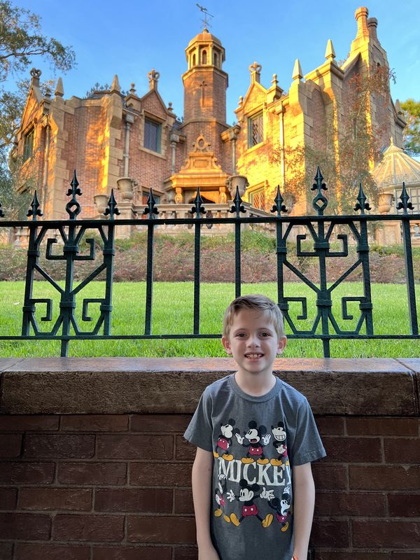 Jake loves the Haunted Mansion. Photo by Gregg Jacobs.